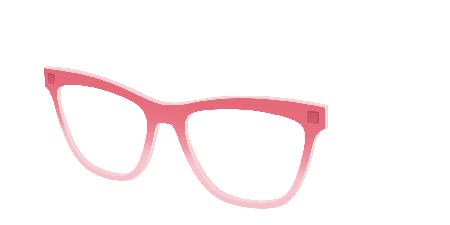 The Red to Coral Gradient Crystal