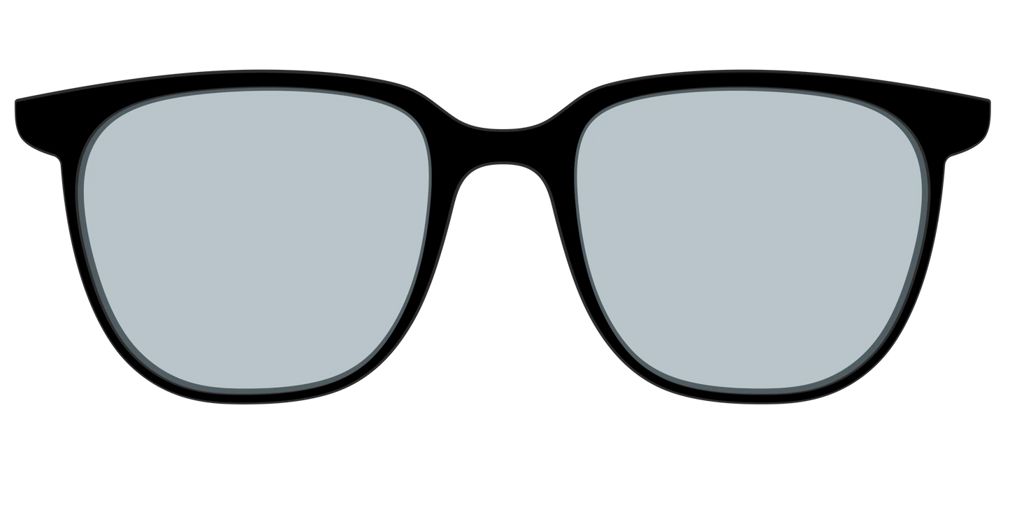 The Black With Slate Blue Lens