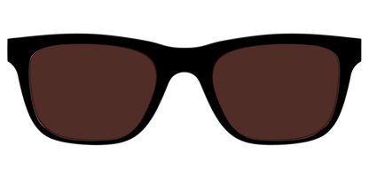 The Black with Brown Golf Lens
