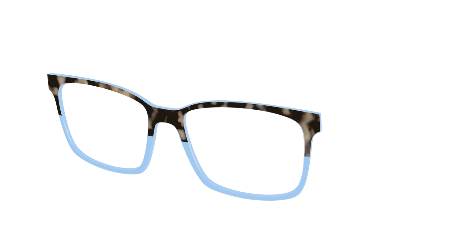 The Denim Tortoise Crystal Split