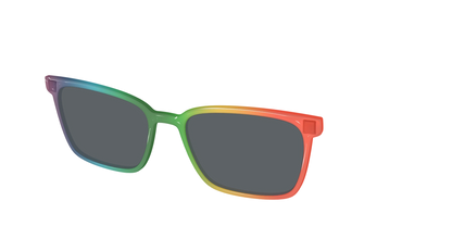 The Polarized Rainbow Gradient Sun Top