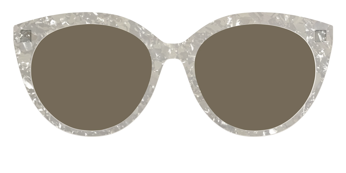 The Polarized White Quartz Pearl Sun Top