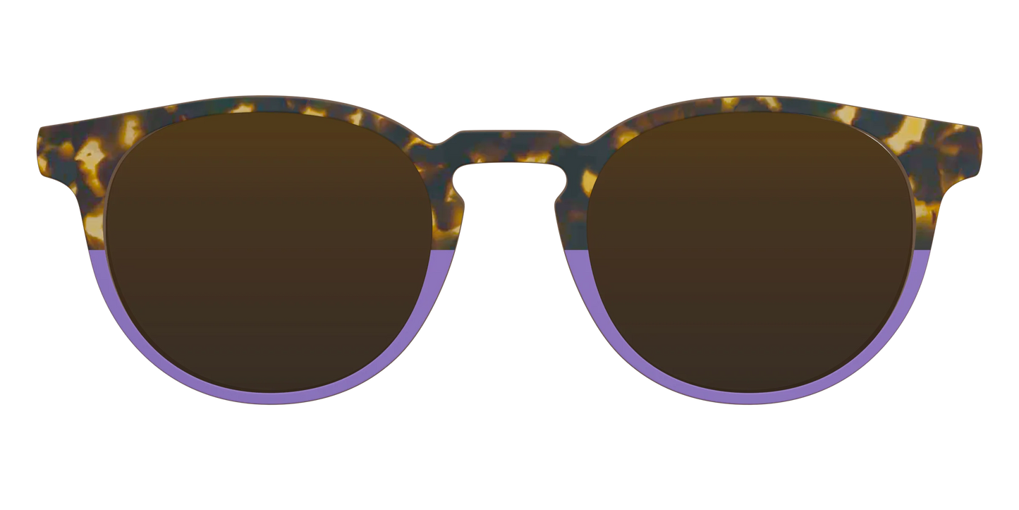 The Polarized Lavender Tortoise Split Sun Top