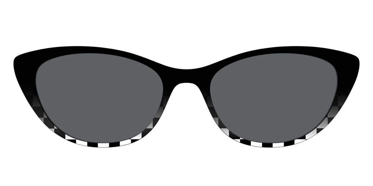 The Polarized Checkerboard Fade Sun Top