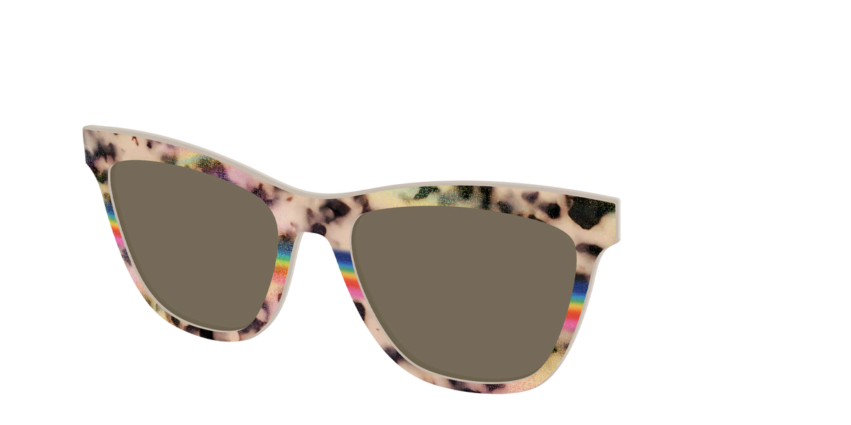 The Polarized Prism Split Tortoise Sun Top