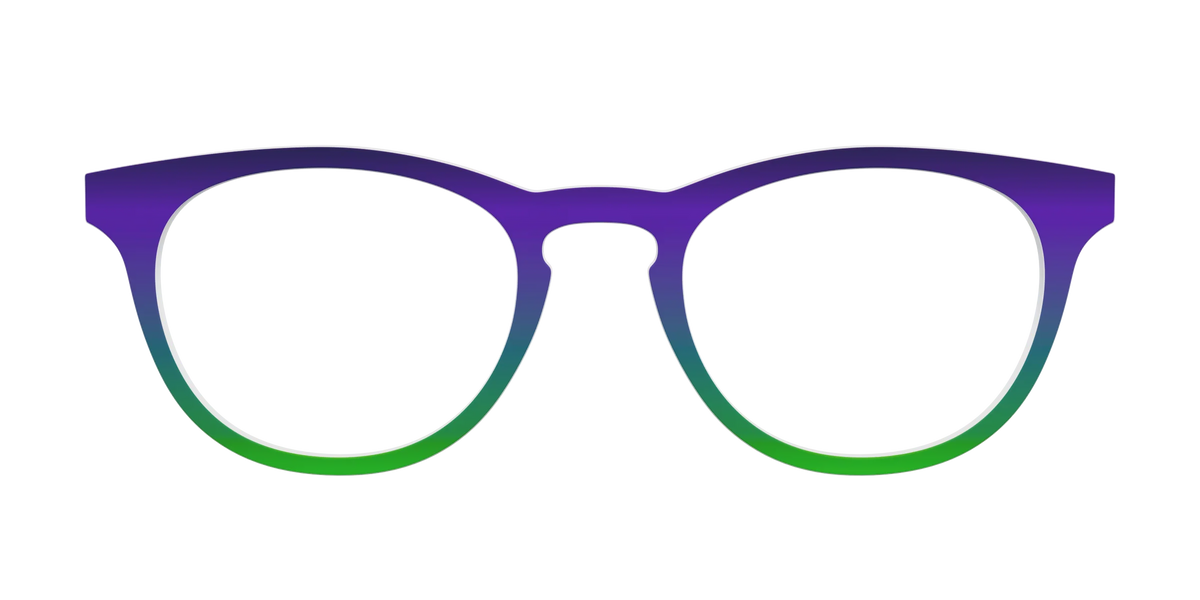 The Ultra Violet to Bright Green Gradient