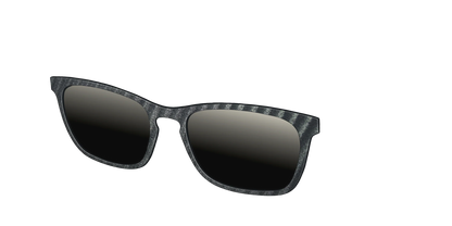 The Polarized Obsidian Stripe Sun Top