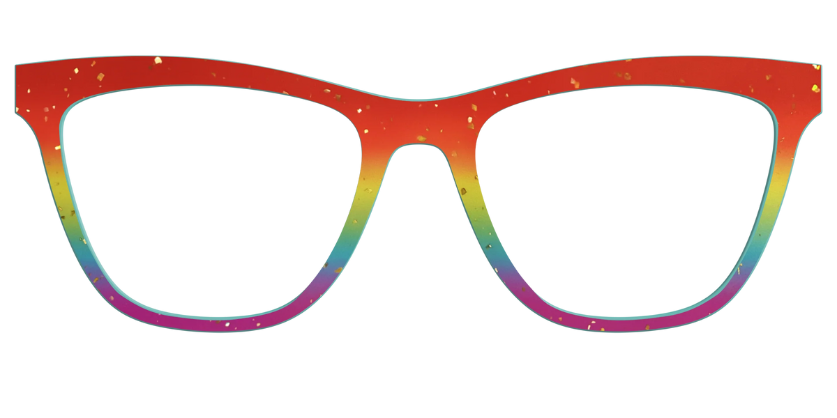 The Spectrum Gradient with Gold Flakes