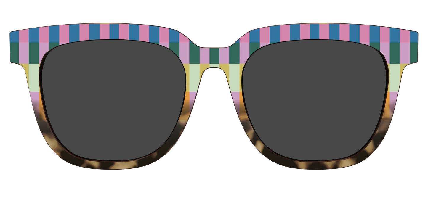 The Polarized Summer Stripes Tortoise Sun Top