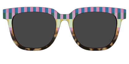 The Polarized Summer Stripes Tortoise Sun Top