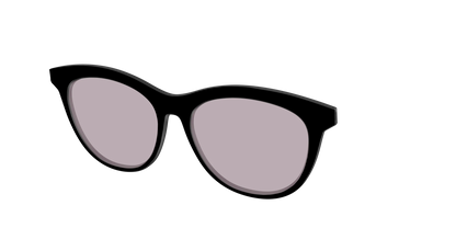The Black with Gray Gaming Lens