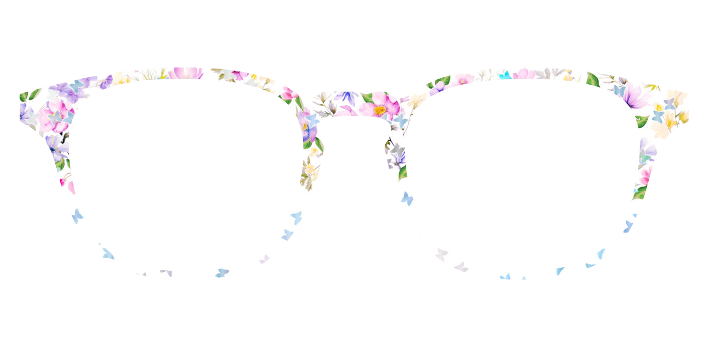 The Delicate Flower Crown with Butterfly Glitter