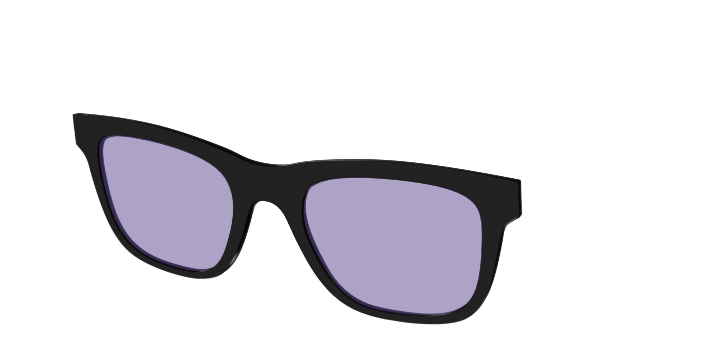 The Black With Celestial Purple Lens