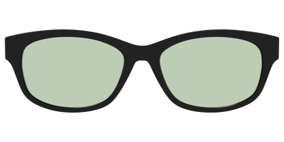 The Black With Sage Green Lens