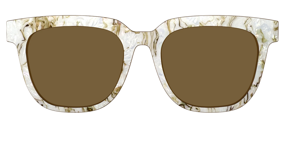 The Polarized Ivory Sand Pearl Shell Sun Top