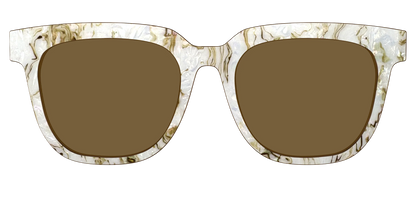 The Polarized Ivory Sand Pearl Shell Sun Top