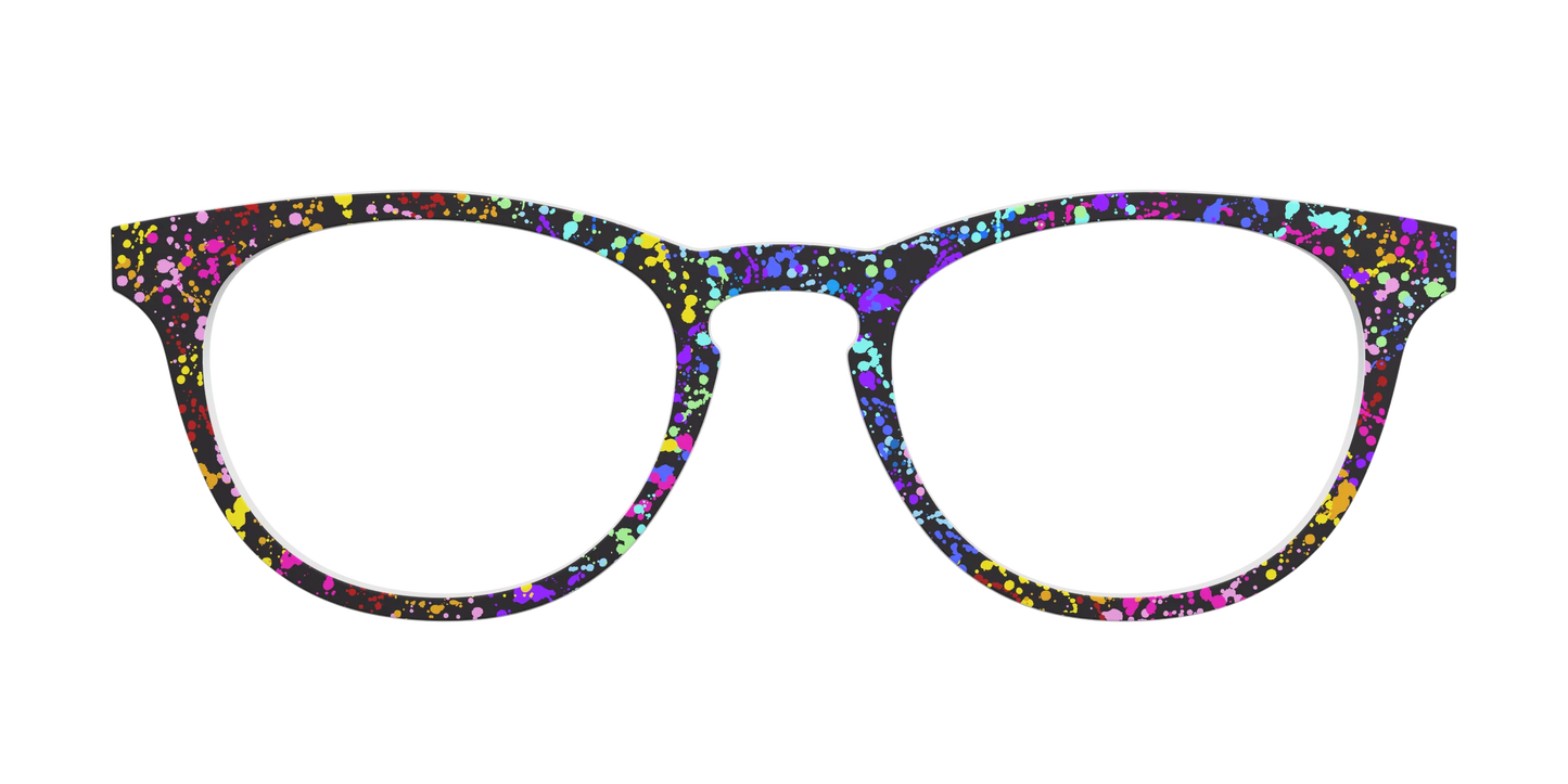 The Rainbow Splatter Black