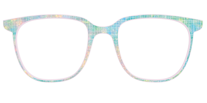 The Pastel Gradient with Holographic Hatching