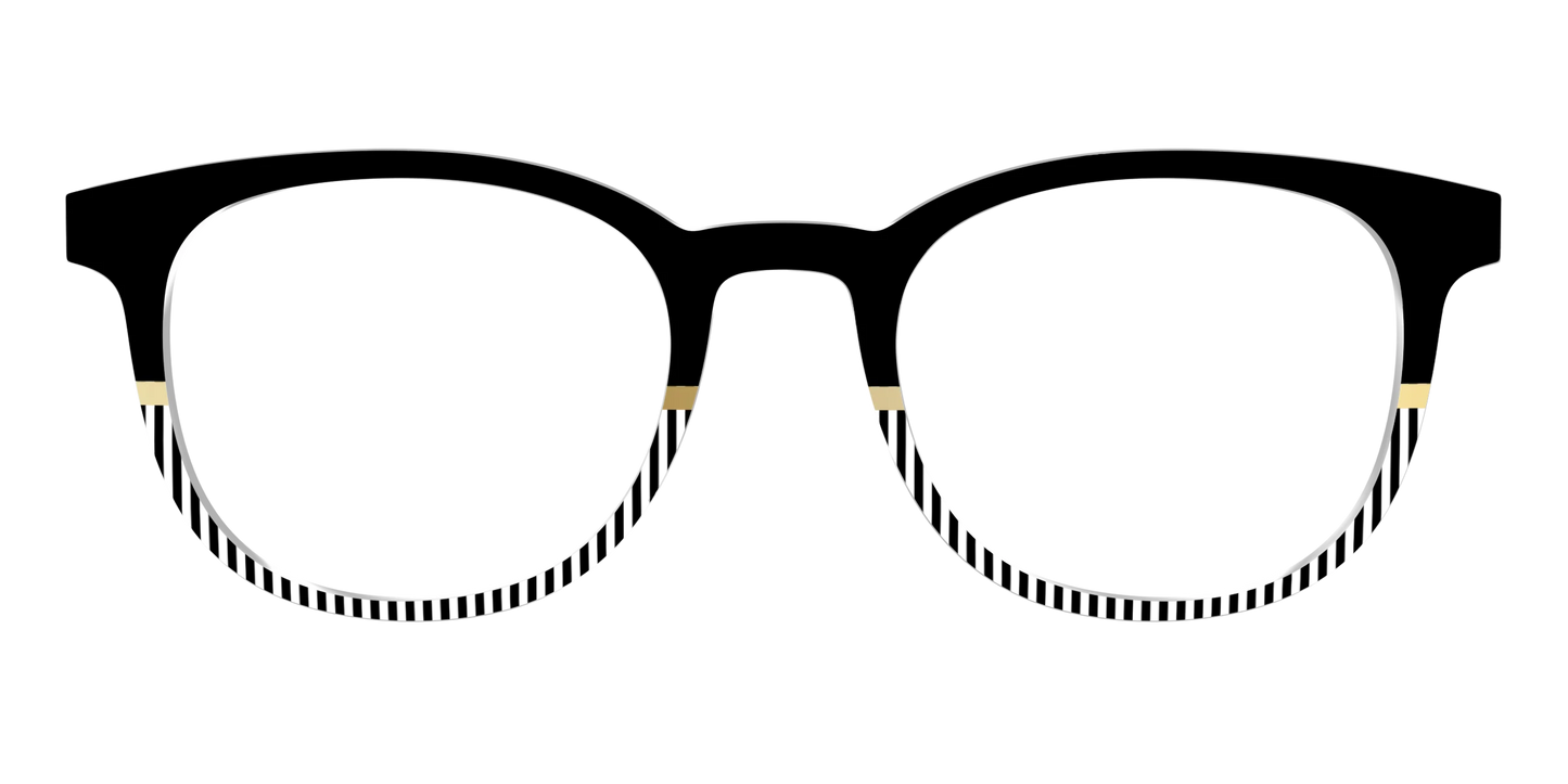 The Chic Stripes Crystal with Gold Foil
