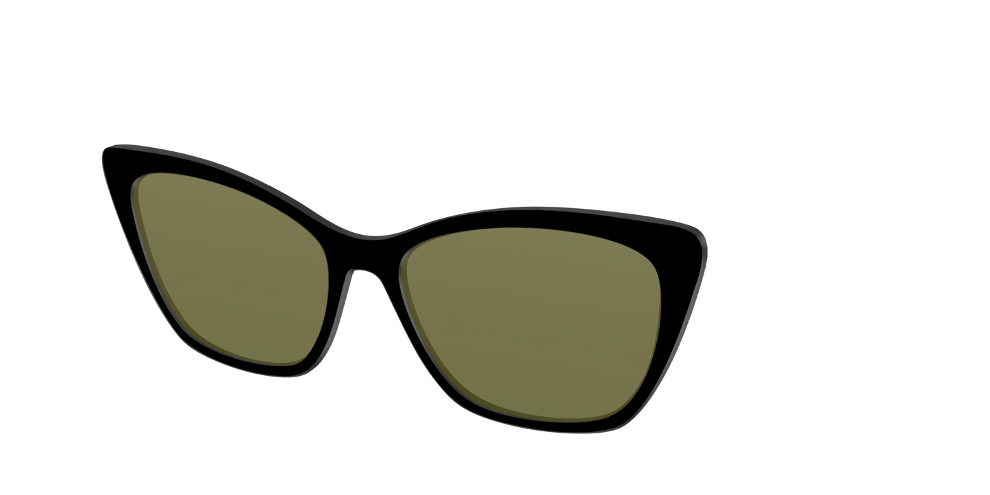 The Black with Green Racquet Sport Lens