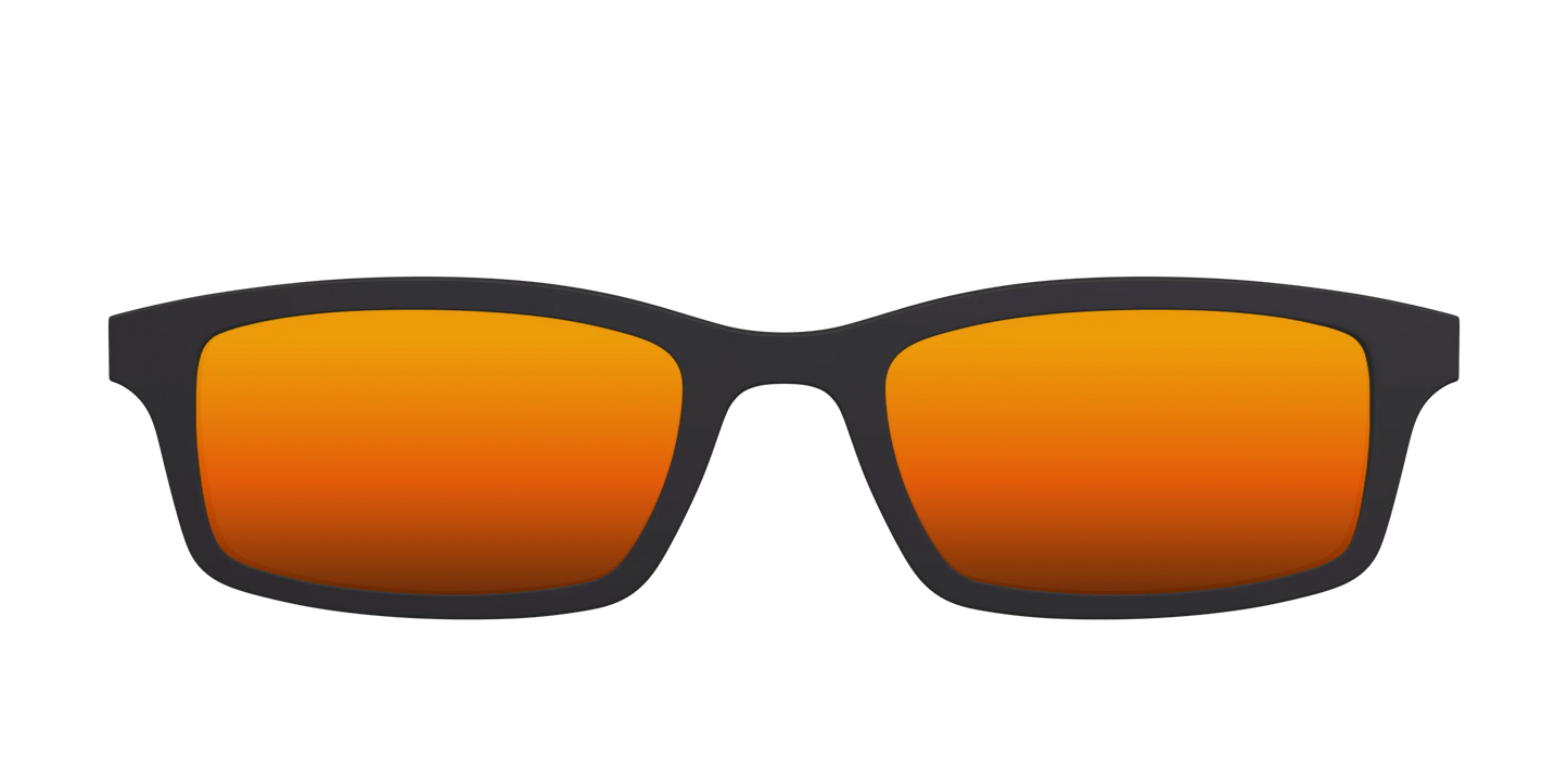 The Polarized Orange Reflective Sun Top