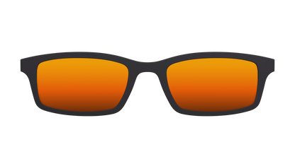 The Polarized Orange Reflective Sun Top