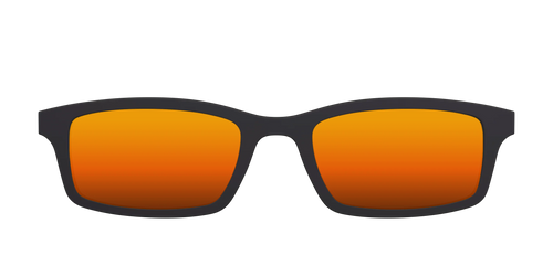 The Polarized Orange Reflective Sun Top