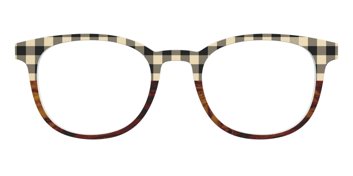 The Ivory Plaid Wood Split
