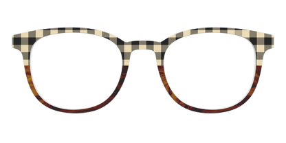 The Ivory Plaid Wood Split