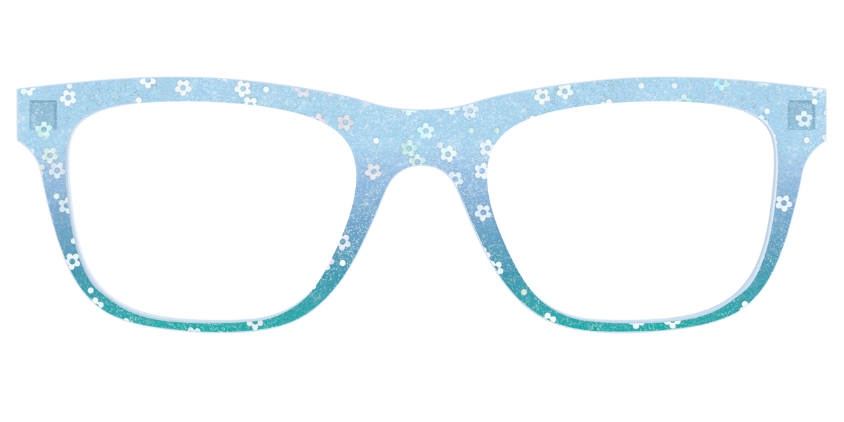 The Sky Blue Crystal with Daisy Glitter