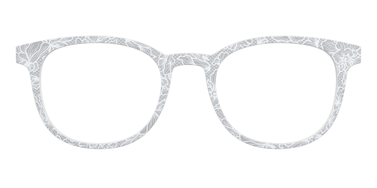 The Pale Gray Floral Lace