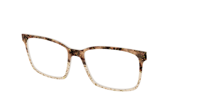 The Khaki Tortoise Crystal Split with Gold Flakes