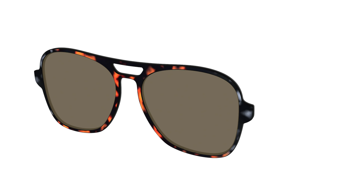 The Polarized Gray & Amber Tortoise Sun Top