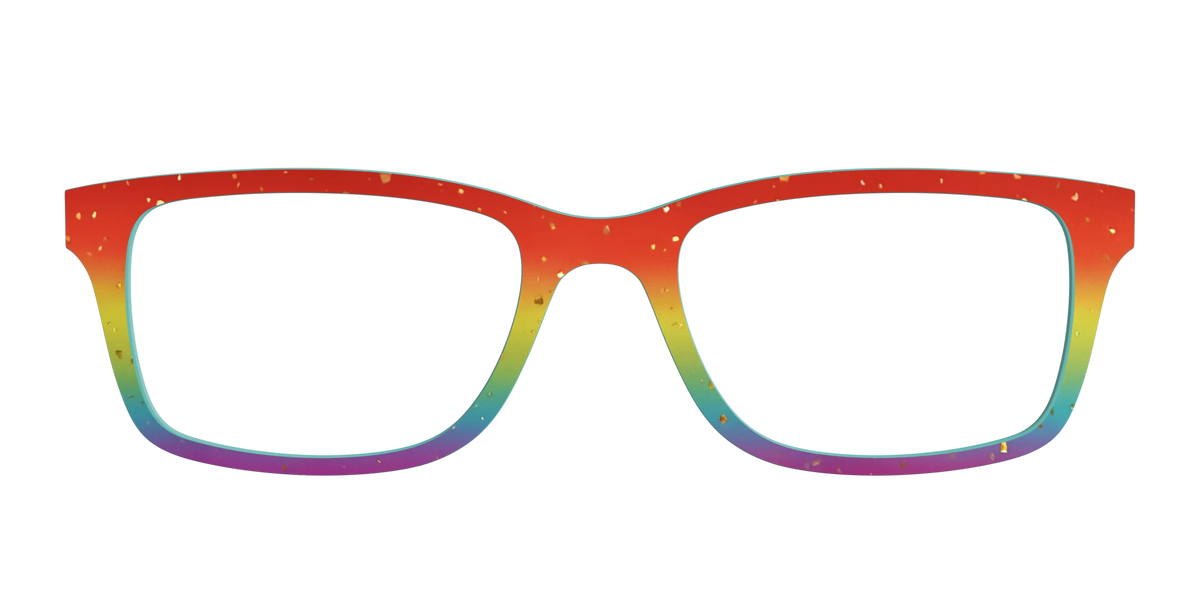 The Spectrum Gradient with Gold Flakes