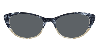 The Polarized Navy to Taupe Pearl Split Sun Top