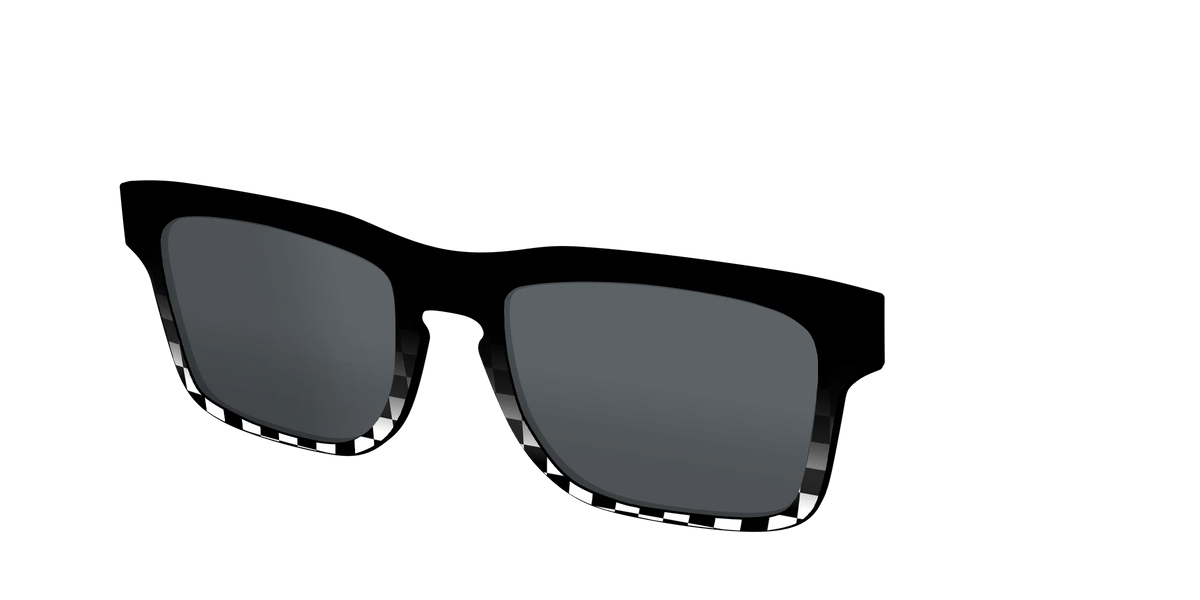 The Polarized Checkerboard Fade Sun Top