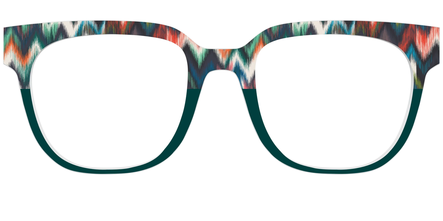 The Teal Ikat Split