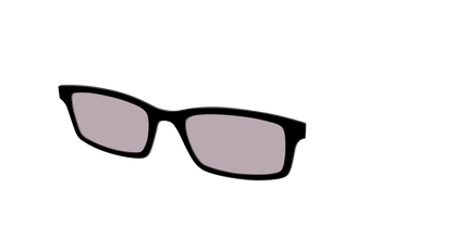 The Black with Gray Gaming Lens