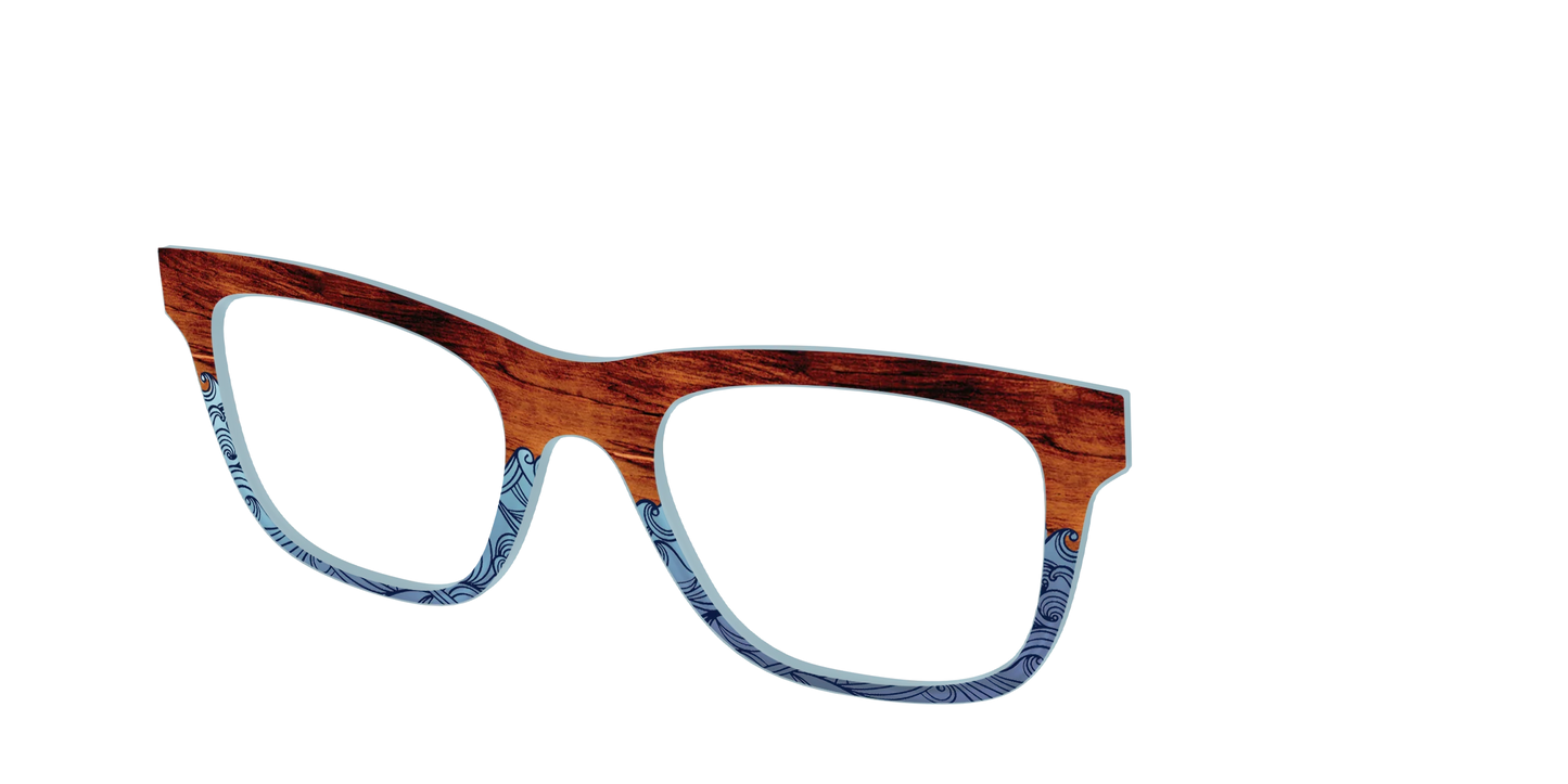 The Blue Wood Waves Crystal