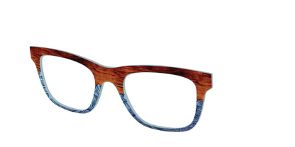 The Blue Wood Waves Crystal