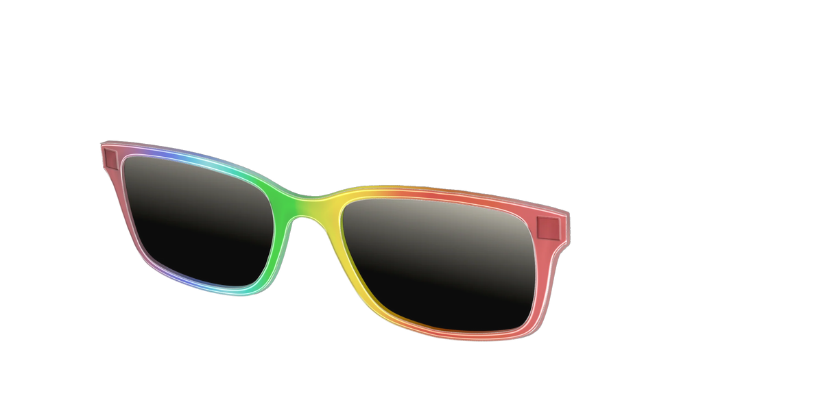 The Polarized Rainbow Gradient Sun Top