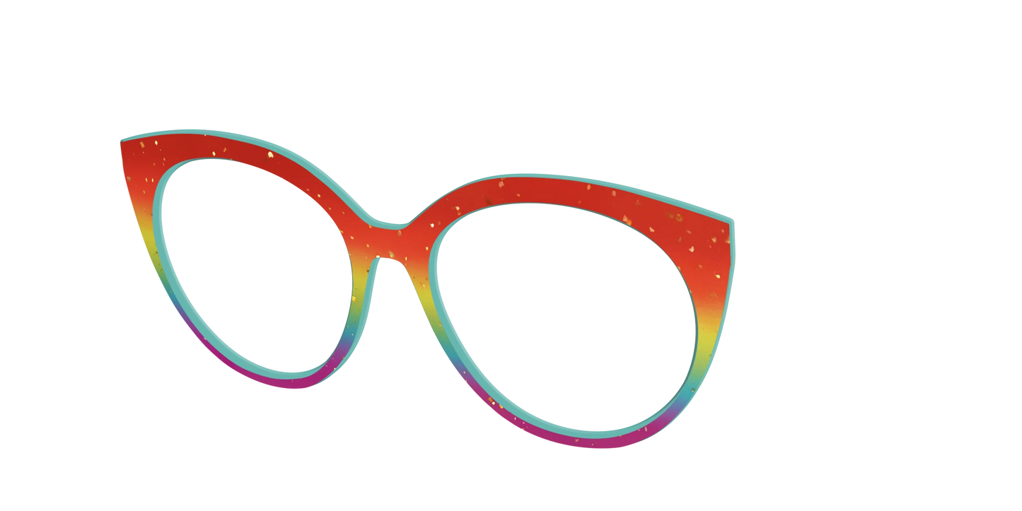 The Spectrum Gradient with Gold Flakes
