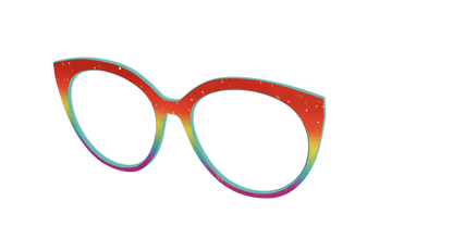 The Spectrum Gradient with Gold Flakes