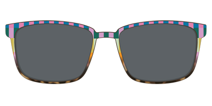 The Polarized Summer Stripes Tortoise Sun Top