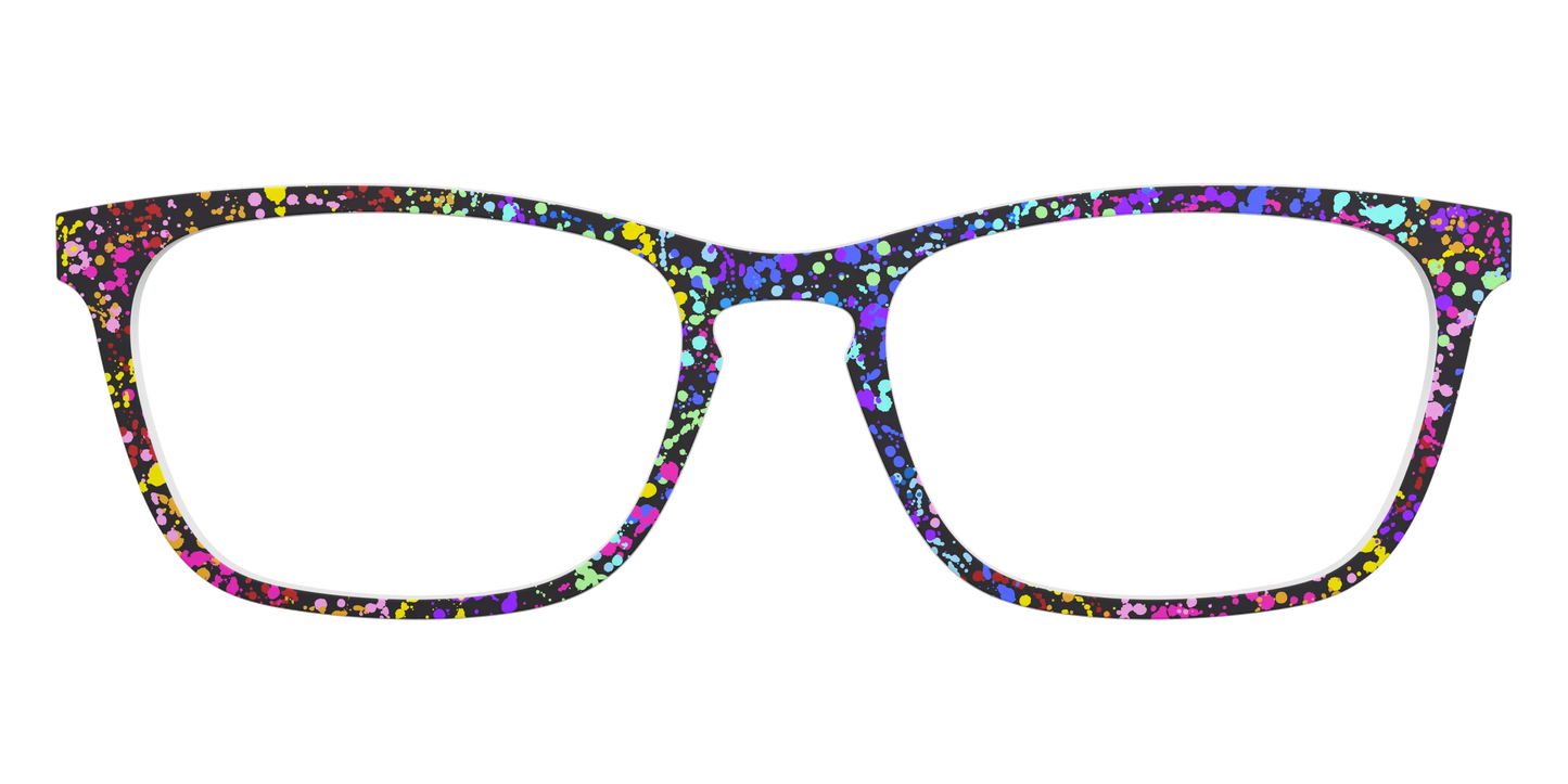 The Rainbow Splatter Black