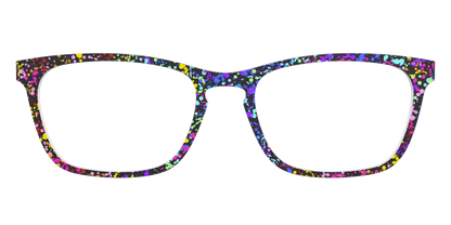 The Rainbow Splatter Black