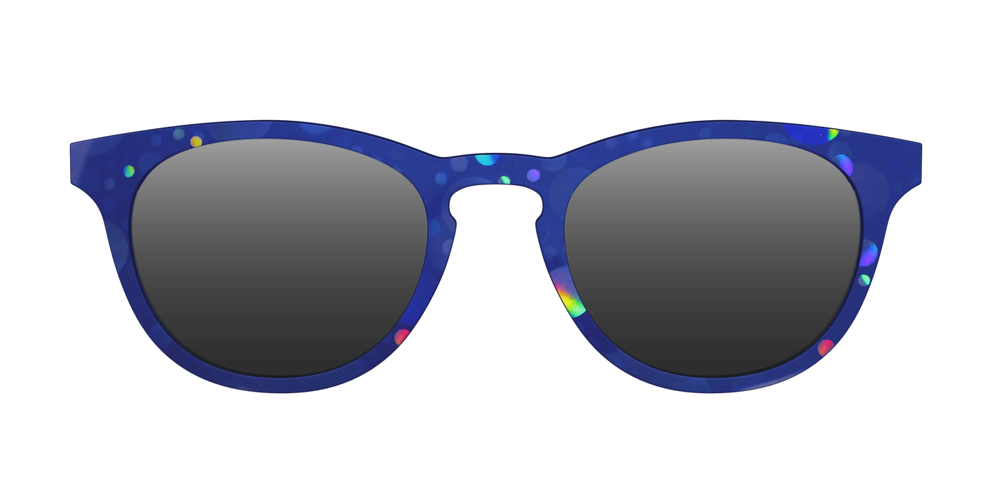 The Polarized Navy Holographic Bubbles Sun Top