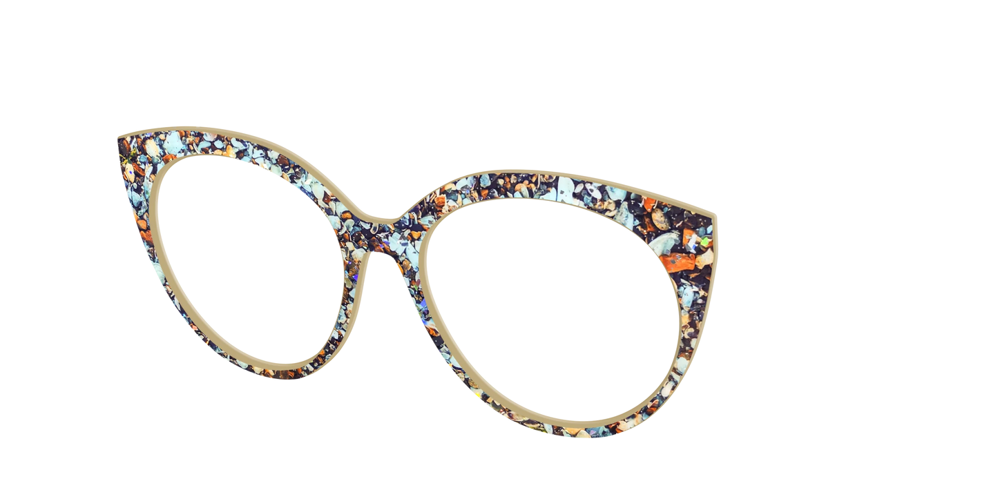 The Seashell Tortoise with Holographic Glitter