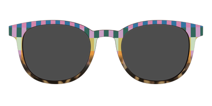 The Polarized Summer Stripes Tortoise Sun Top