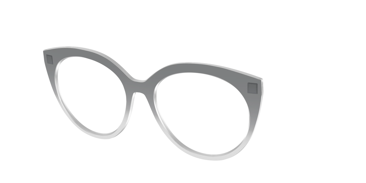 The Charcoal to Light Gray Gradient Crystal
